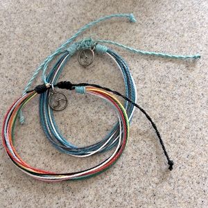 LOT OF 2 Pura Vida Surf Friendship Surfer Wave Bracelets